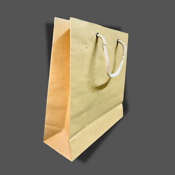 Eco-Friendly Brown Paper Bag - 9"x8.5"x3" | Recyclable Kraft Lunch, Gift, & Retail Packaging