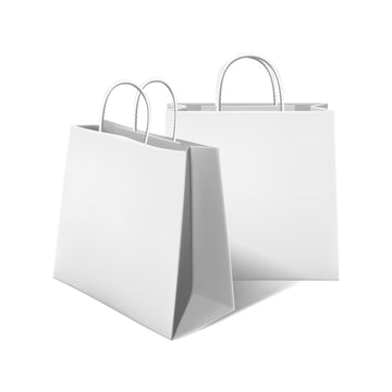 White Paper Bags 9x6x3 – Eco-Friendly, Durable Gift Bags, Retail Packaging, Small Paper Bags for Gifts, Shopping & Parties"