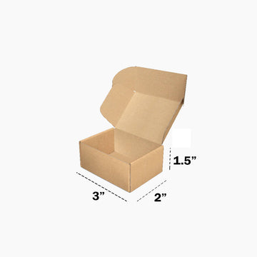 3 x 2 x 1.5 inch Tuck in Mailer Boxes - 3 ply