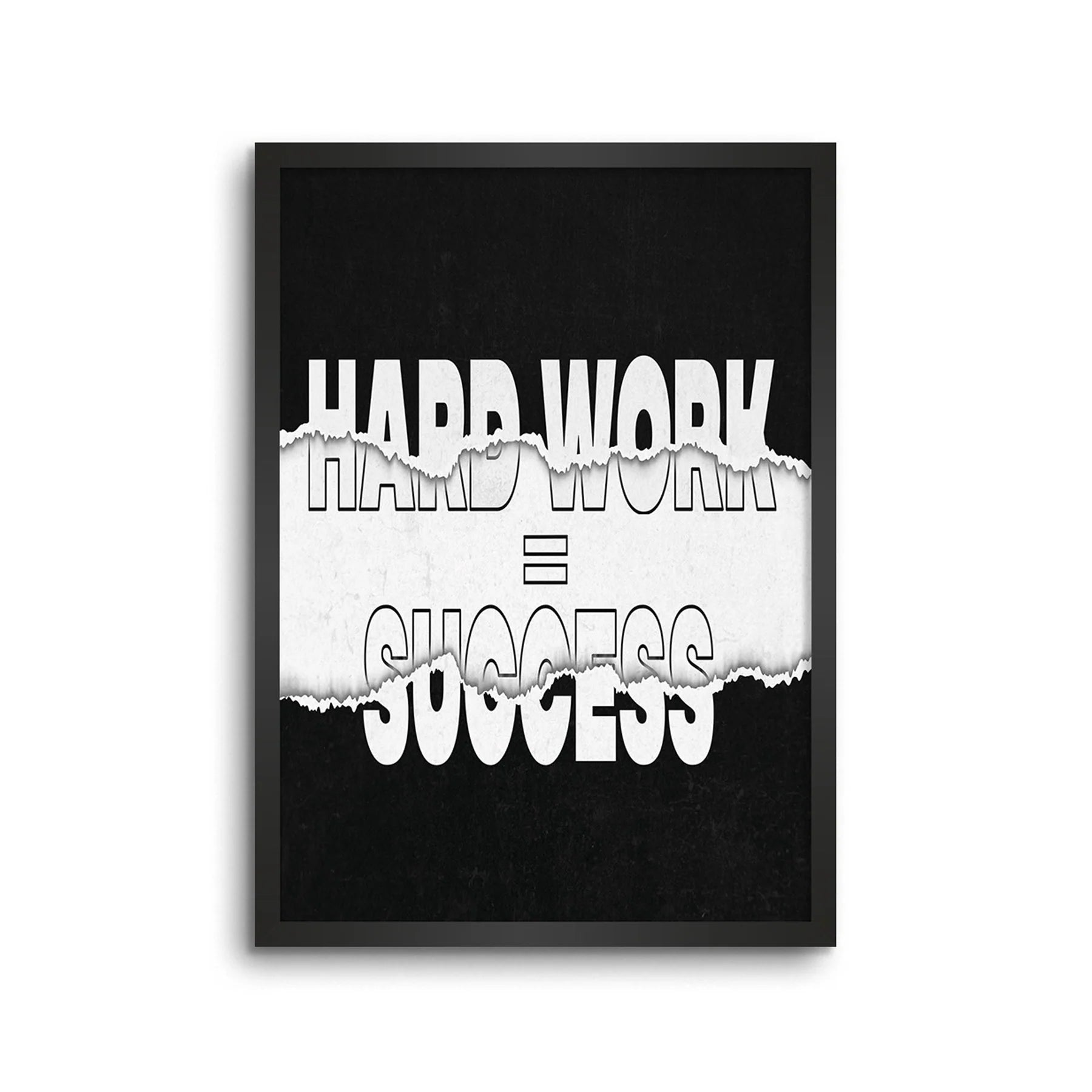 Hard Word Success Motivation Poster