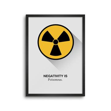 Negativity Is Poisonous Motivation Poster
