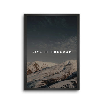 Live In Freedom Motivation Poster