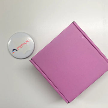 4 x 4 x 2 inch Tuck in Mailer boxes - 3 ply - Pink