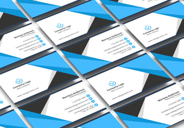 Blue Black Modern Business Card