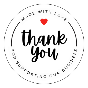 2 Inch Round Thank You Sticker – Small Business Packaging Labels