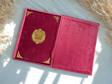Luxury Velvet Nikah Nama Book