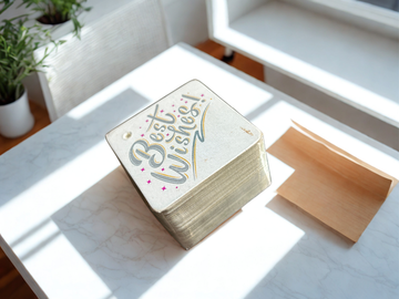 Best Wishes Square Gift Tags – Pack of 100 | Premium Printed Favor & Wedding Tags (6×6 cm)