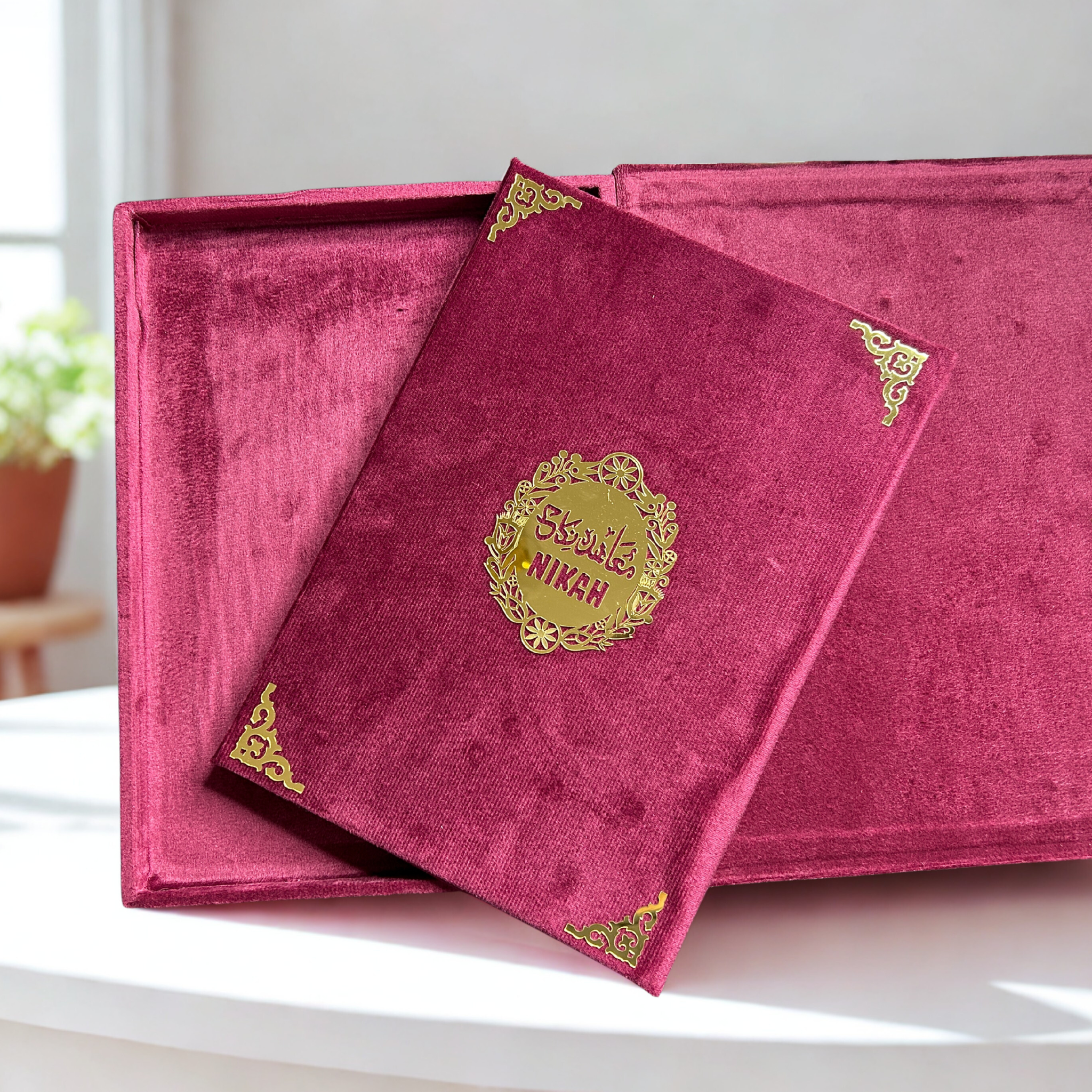Luxury Velvet Nikah Nama Book