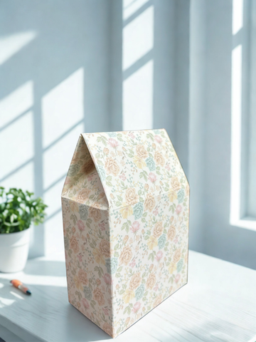 Premium Floral Window Cutout Gift Boxes | Elegant Favor Packaging